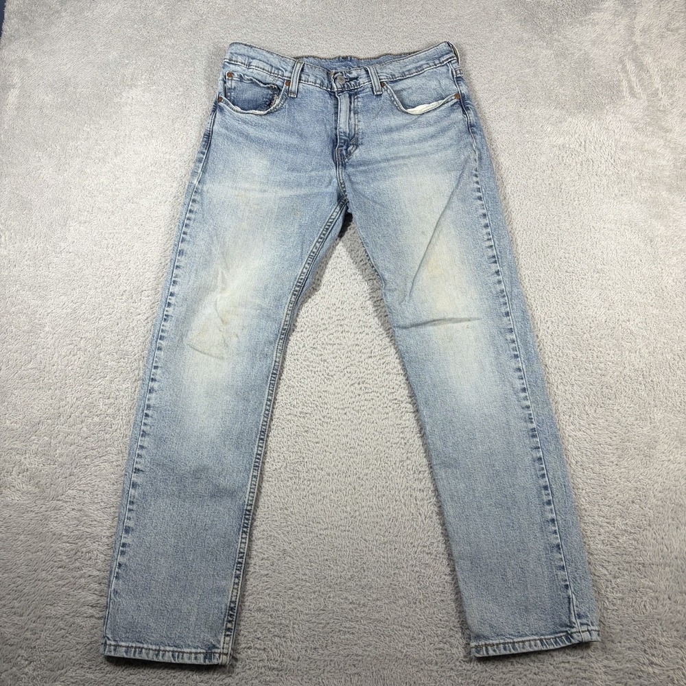 Levi's 511 Slim Fit Jeans Mens 32x30 Light Wash Blue Stretch Denim 04511-5236